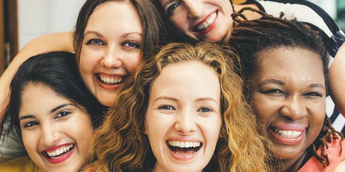 Women laughing